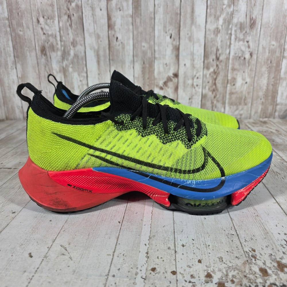 Nike Air Zoom Tempo NEXT% Mens Running Shoes Volt Orange DV3031-700 Size 11